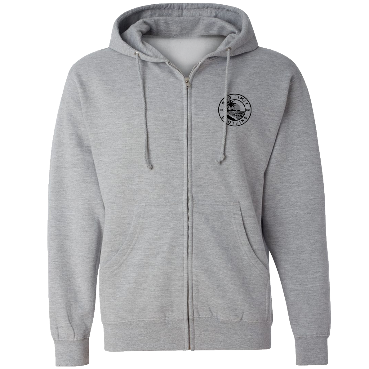 Classic African Pompano Full-Zip Hooded Sweatshirt