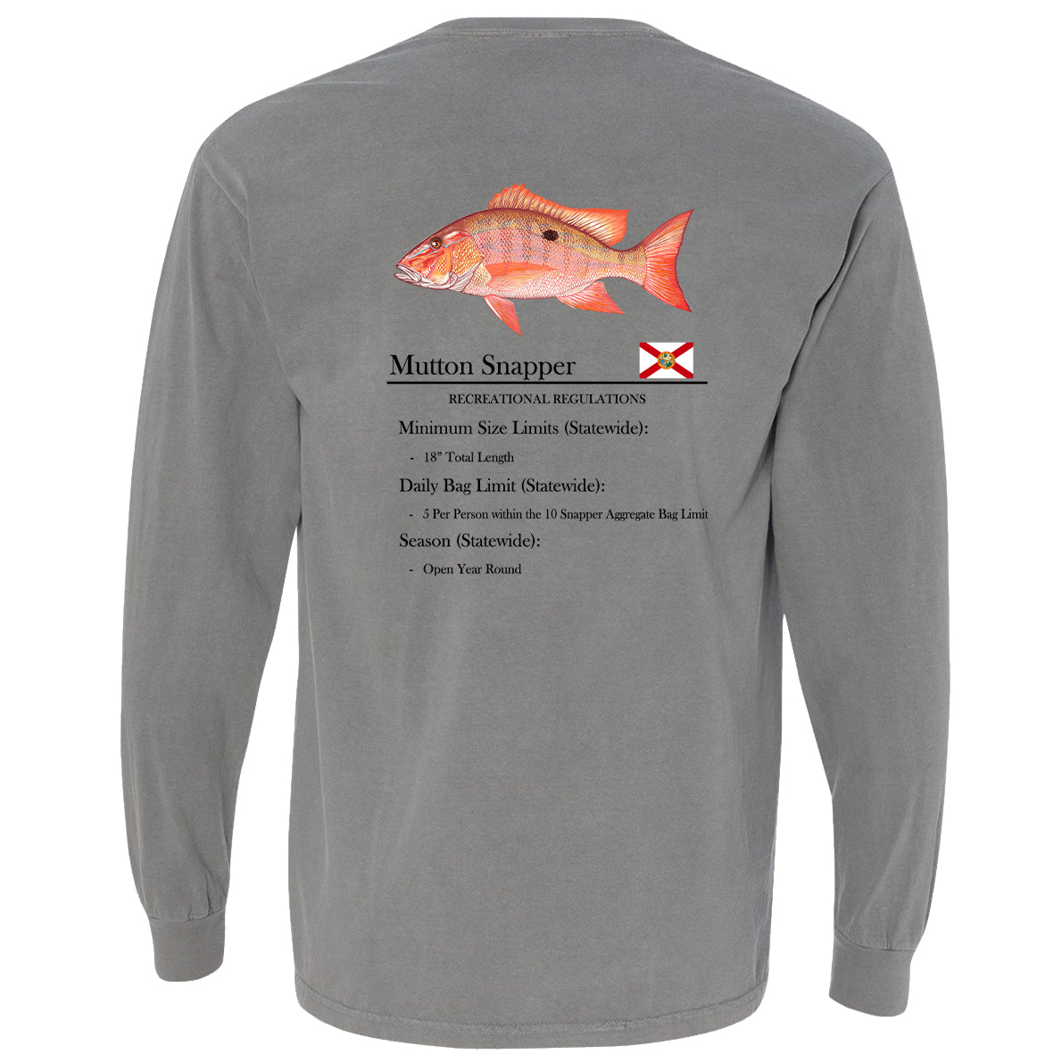 Muton Snapper Heavyweight Cotton Long Sleeve Pocket T-Shirt