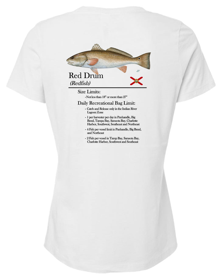 Women's Classic Redfish Short Sleeve V-Neck T-Shirt
