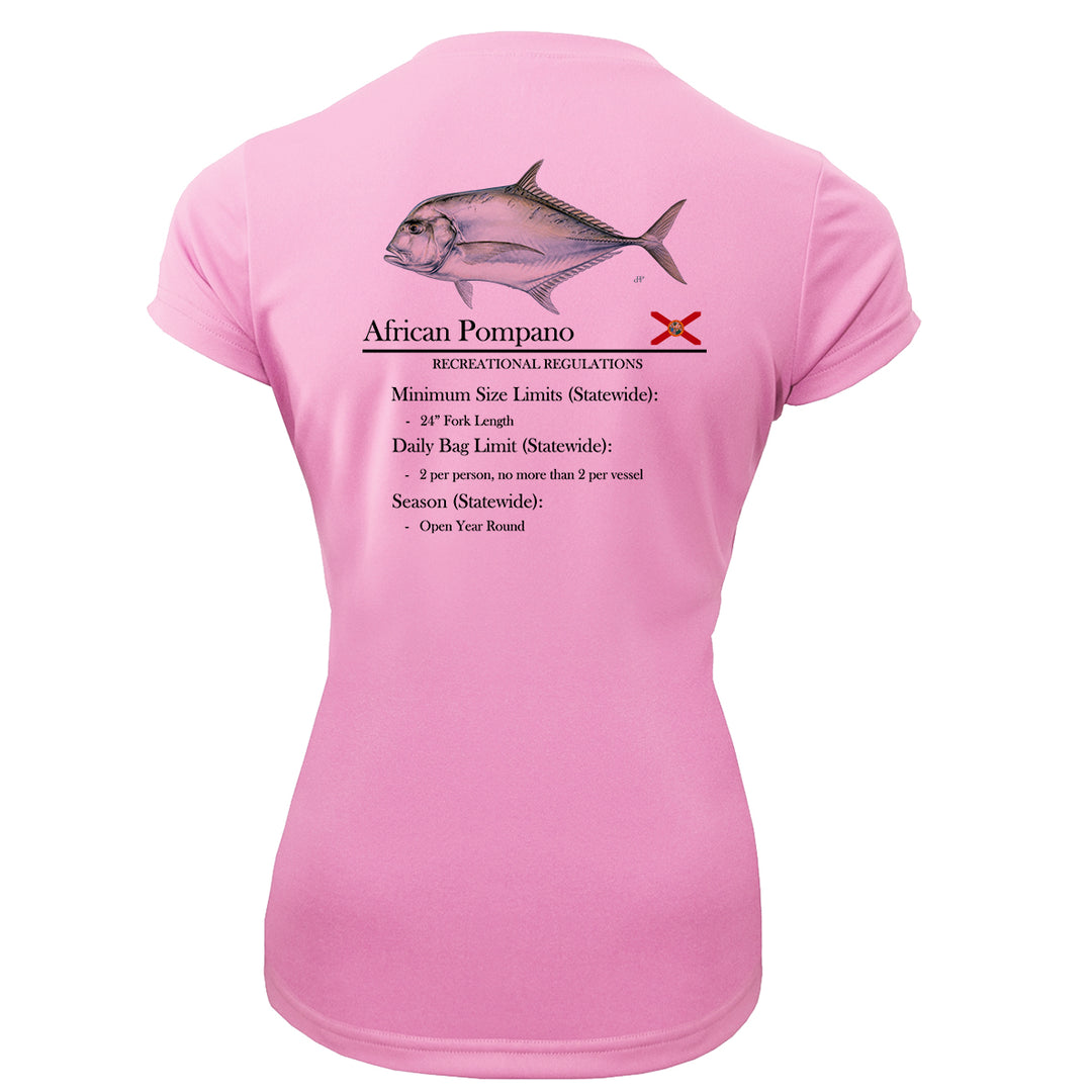 Women's Classic African Pompano Performance Shirt • Short Sleeve