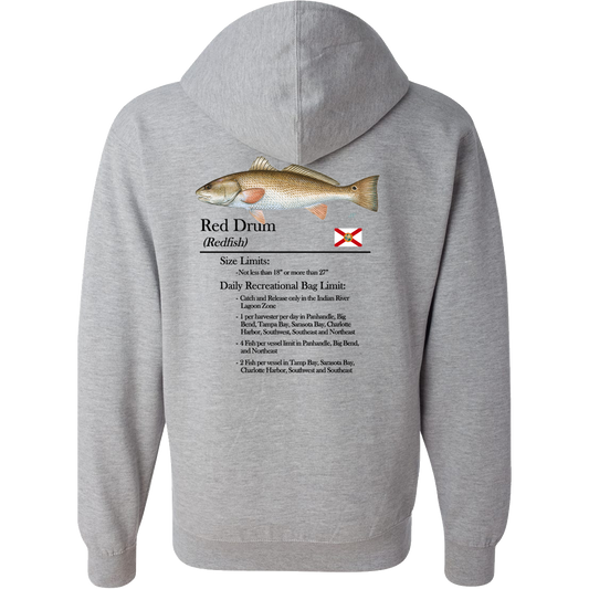 Classic Redfish Full-Zip Hooded Sweatshirt