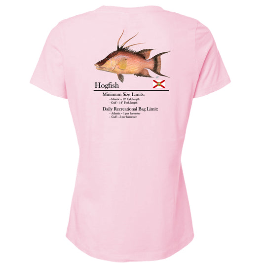 Women's Classic Hogfish Short Sleeve V-Neck T-Shirt