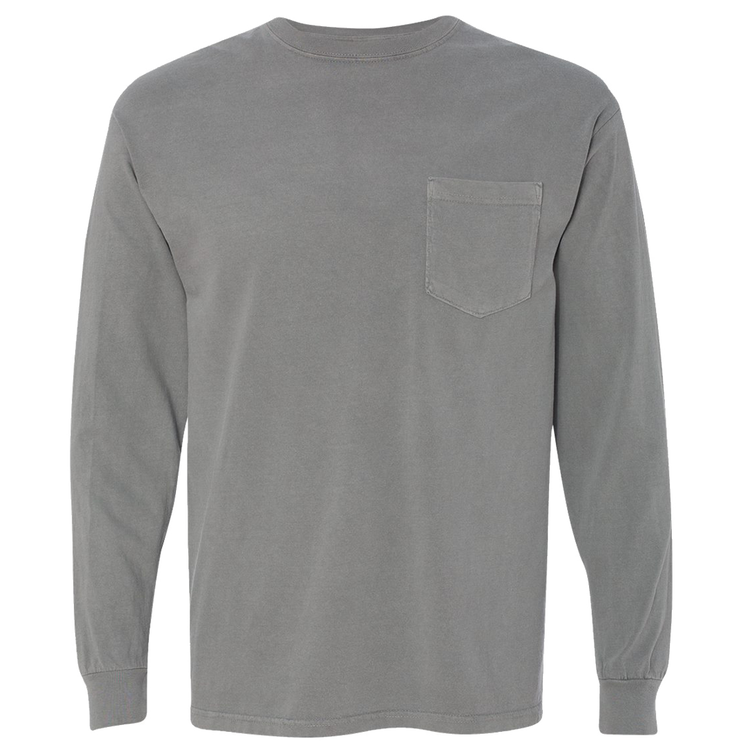 Classic Wahoo Heavyweight Cotton Long Sleeve Pocket T-Shirt
