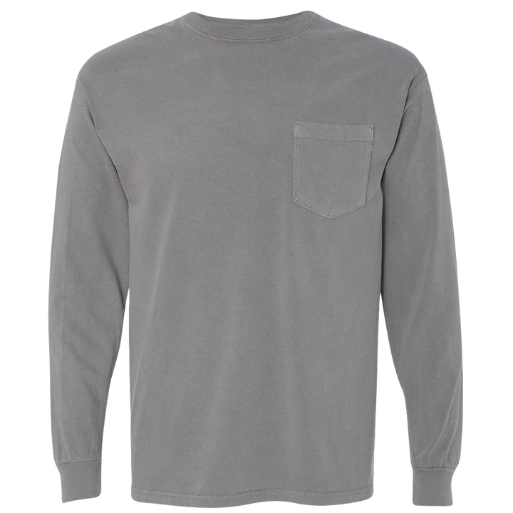 Classic Wahoo Heavyweight Cotton Long Sleeve Pocket T-Shirt