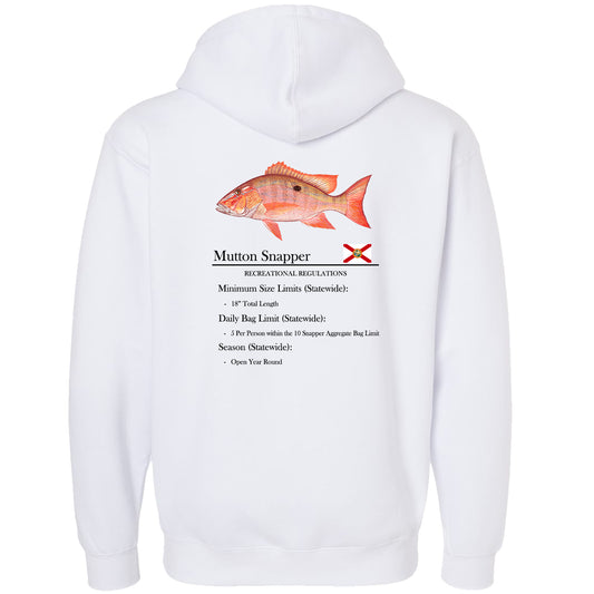 Mutton Snapper Full-Zip Hooded Sweatshirt