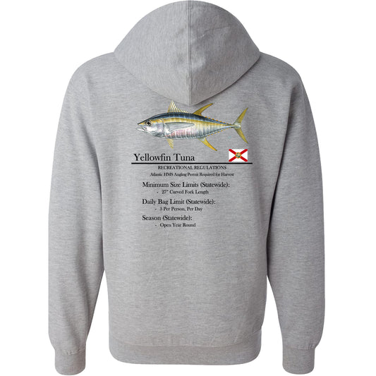 Classic Yellowfin Tuna Full-Zip Hooded Sweatshirt