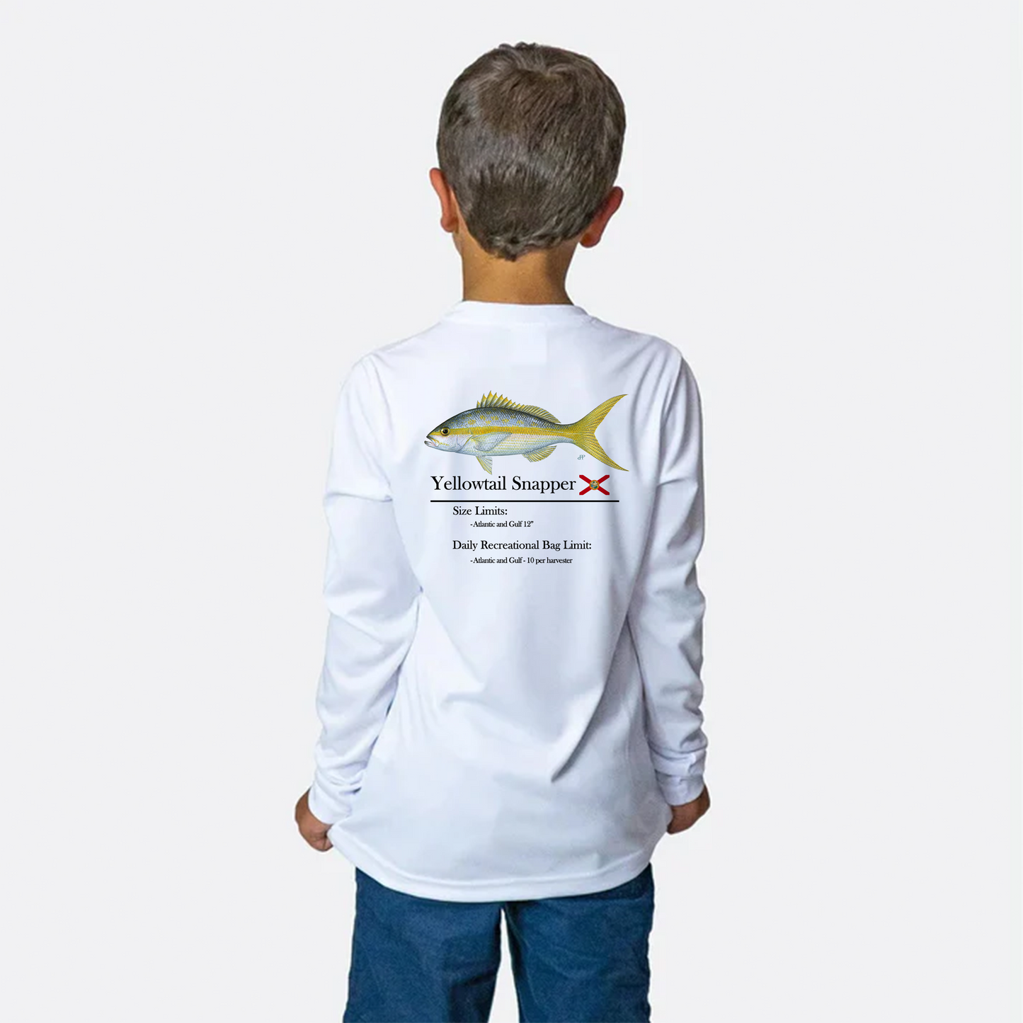 Youth Classic Yellowtail Snapper Performance Shirt • Long Sleeve