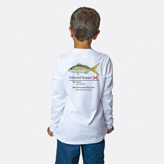 Youth Classic Yellowtail Snapper Performance Shirt • Long Sleeve