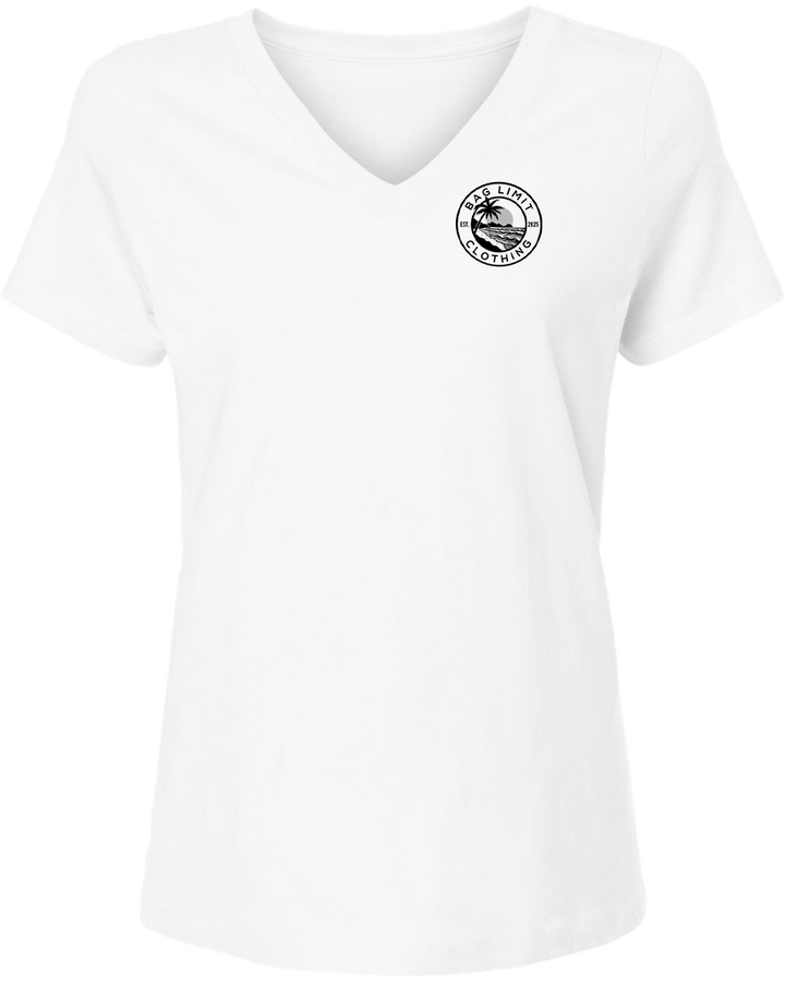 Women's Classic Wahoo Short Sleeve V-Neck T-Shirt Active