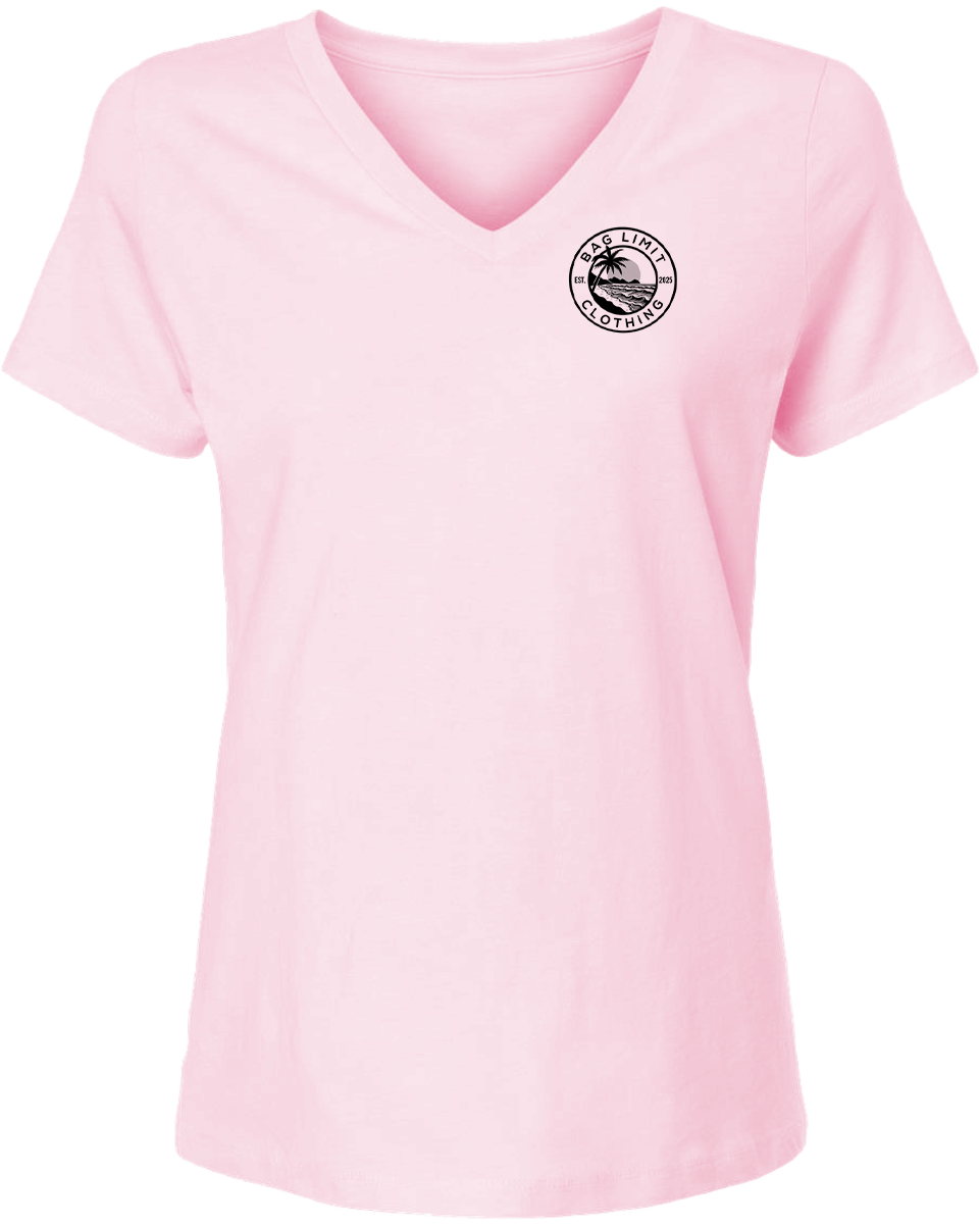 Women's Classic Wahoo Short Sleeve V-Neck T-Shirt Active