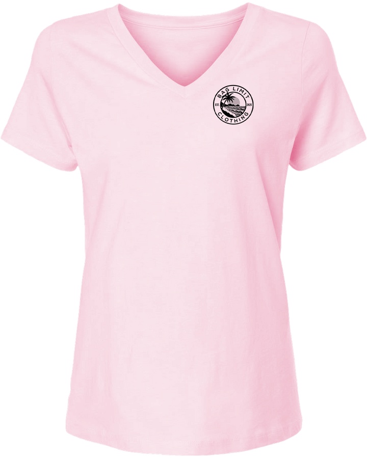 Women's Classic Wahoo Short Sleeve V-Neck T-Shirt Active