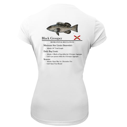 Women's Classic Black Grouper Performance Shirt • Short Sleeve