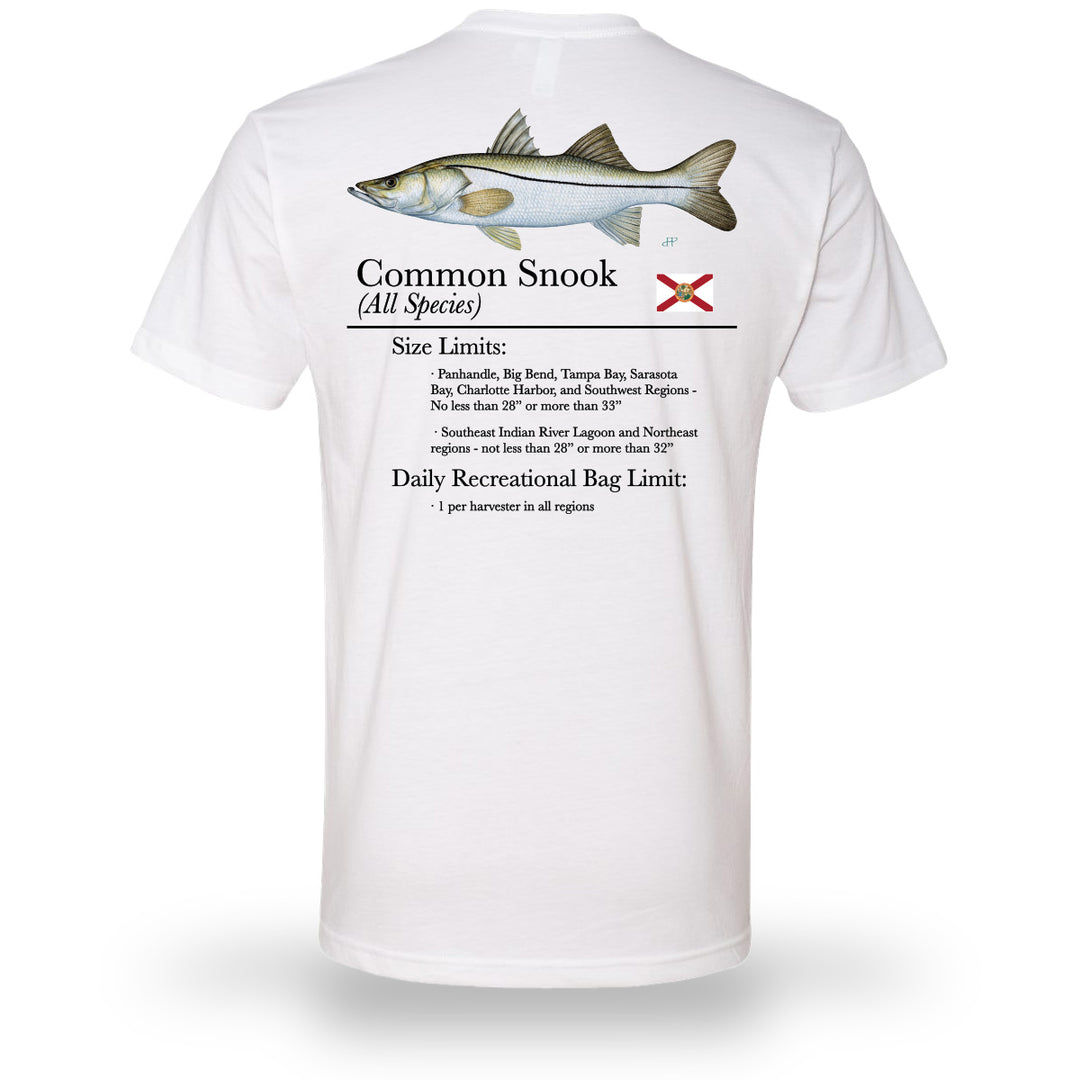 Bag Limit Snook Tee White