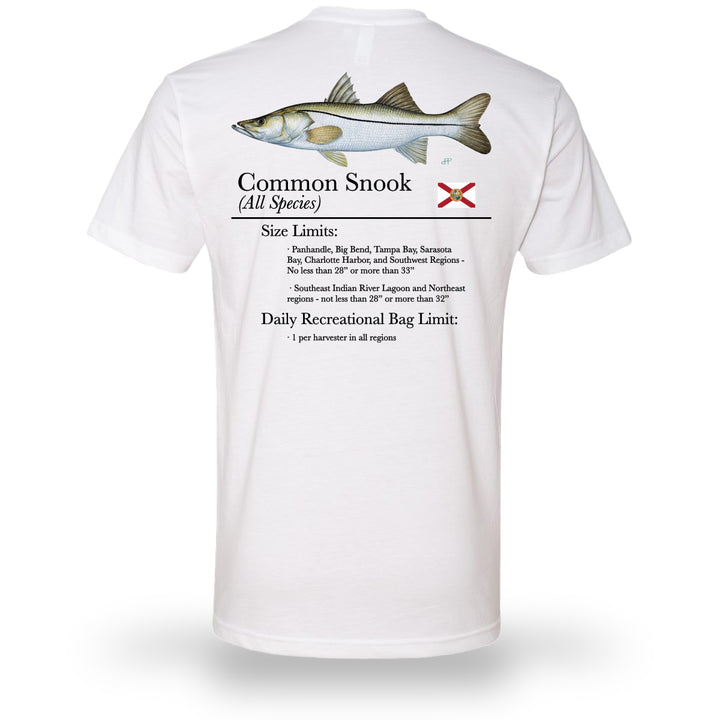 Bag Limit Snook Tee White