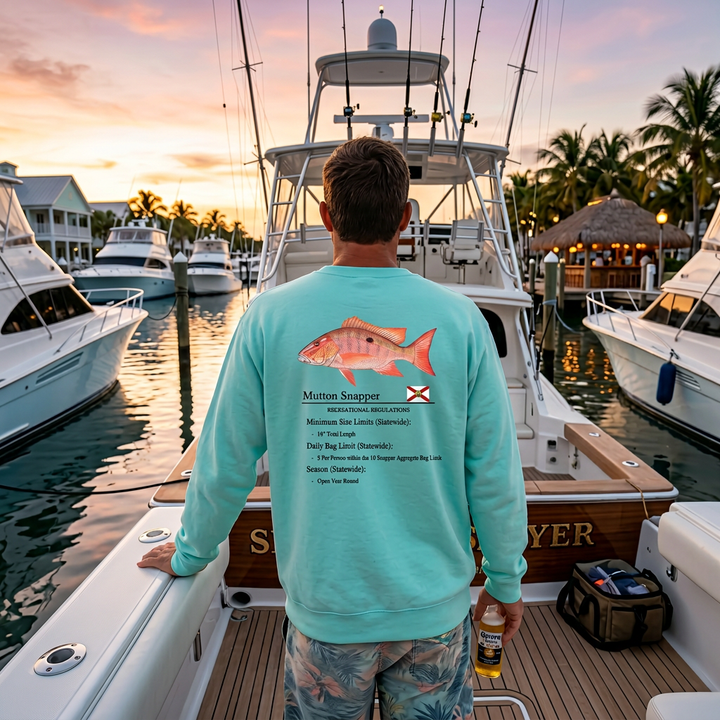 Mutton Snapper Midweight Crewneck Sweatshirt