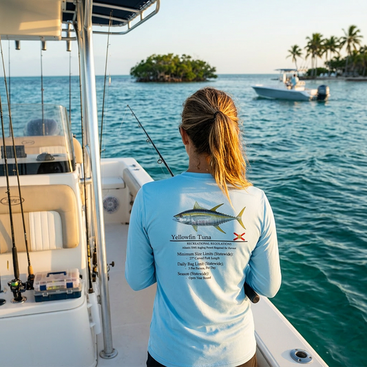 Women's Classic Yellowfin Tuna Performance Shirt • Long Sleeve