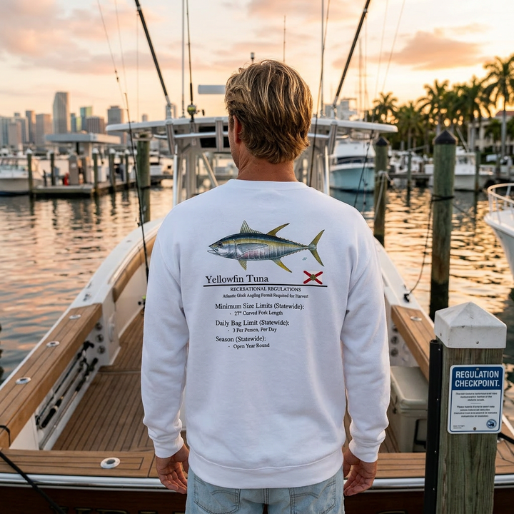 Classic Yellowfin Tuna Midweight Crewneck Sweatshirt