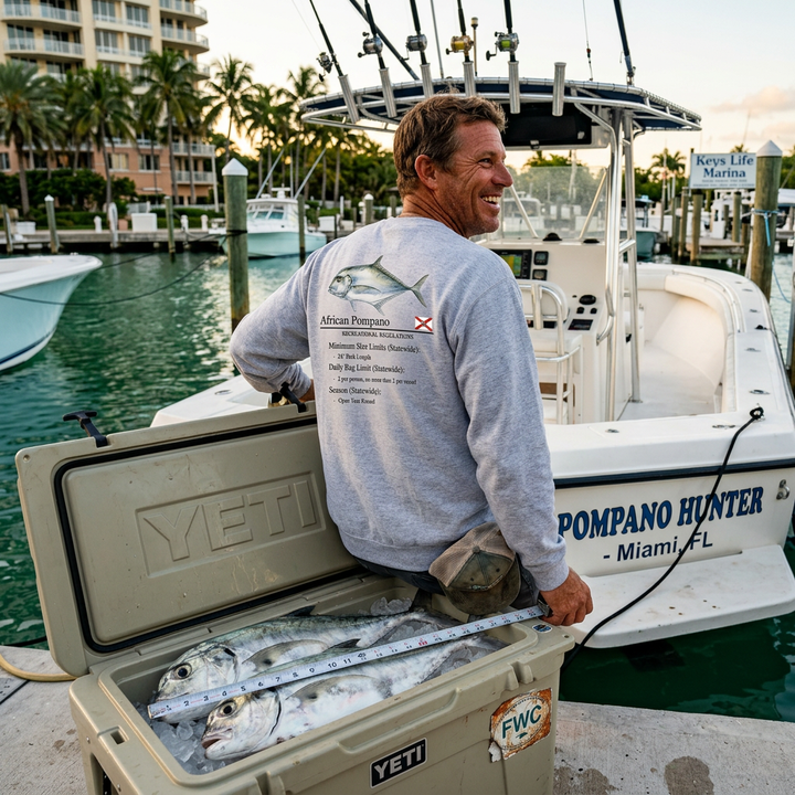 Classic African Pompano Midweight Crewneck Sweatshirt