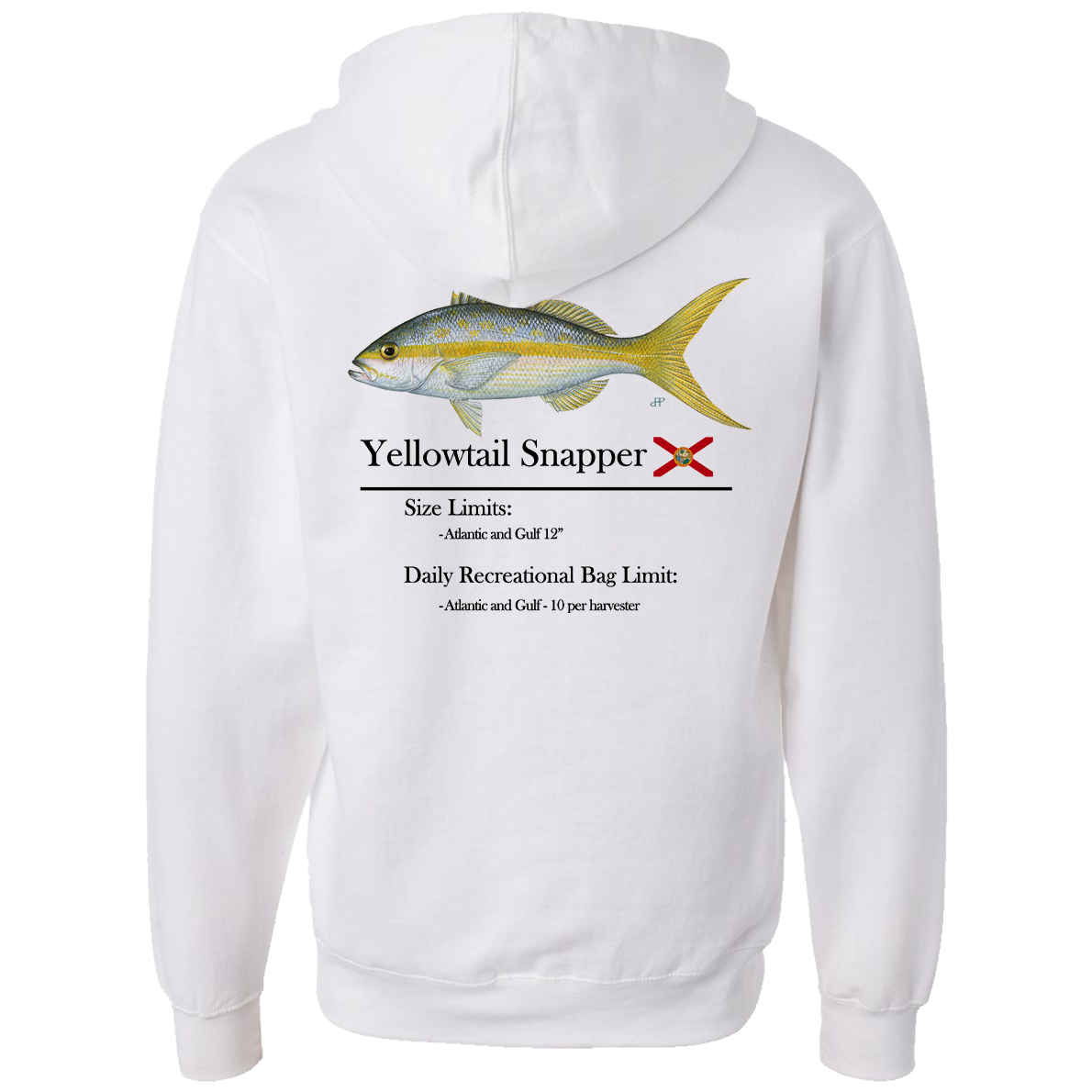 Classic Yellowtail Snapper Full-Zip Hooded Sweatshirt