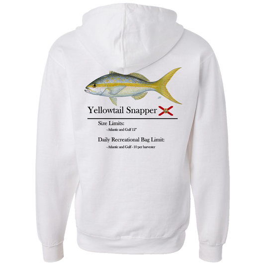 Classic Yellowtail Snapper Full-Zip Hooded Sweatshirt