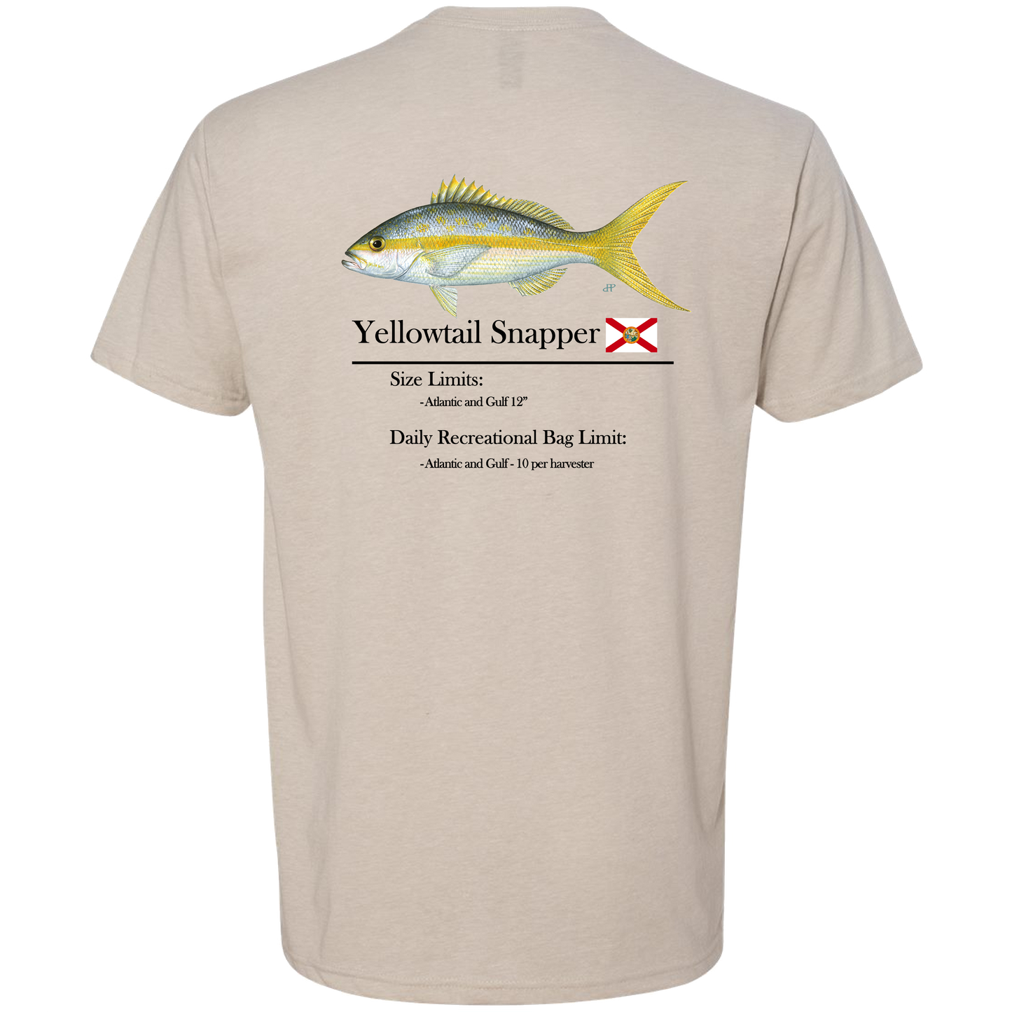 Classic Yellowtail Snapper Short Sleeve T-Shirt