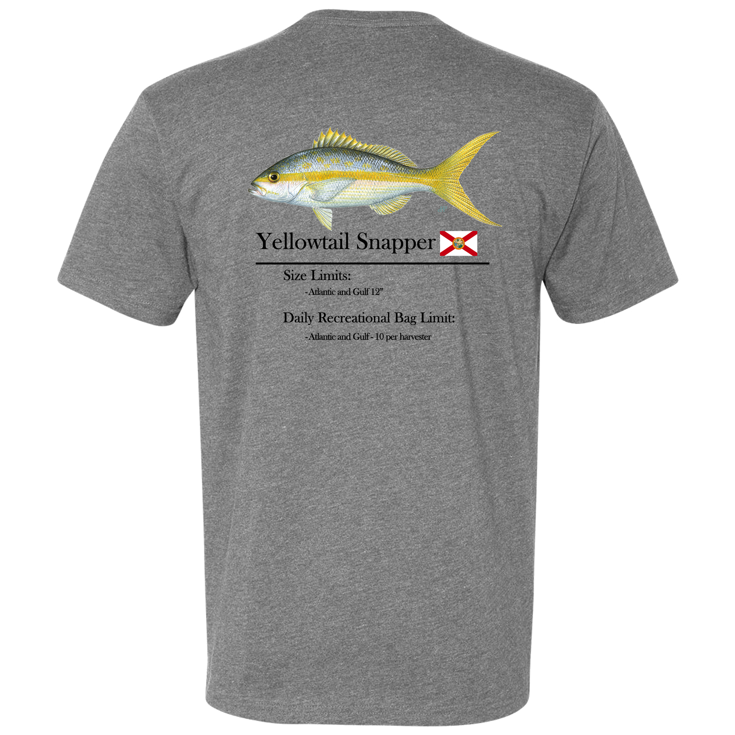 Classic Yellowtail Snapper Short Sleeve T-Shirt