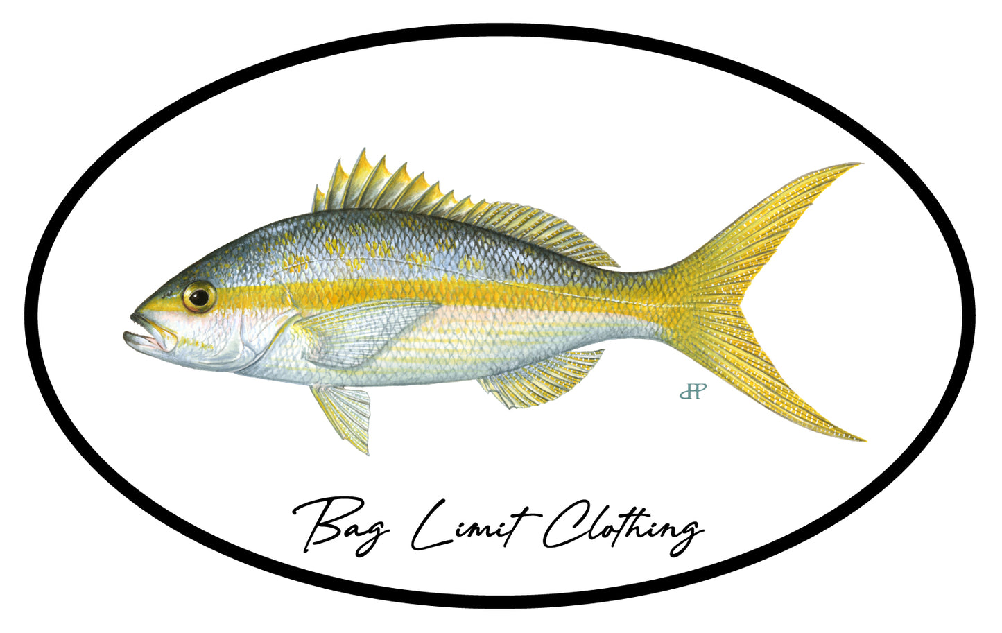 Classic Yellowtail Snapper Sticker Pack of 10