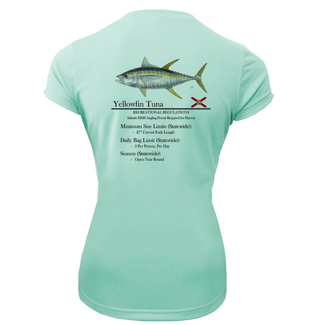 Women's Classic Yellowfin Tuna Performance Shirt • Short Sleeve