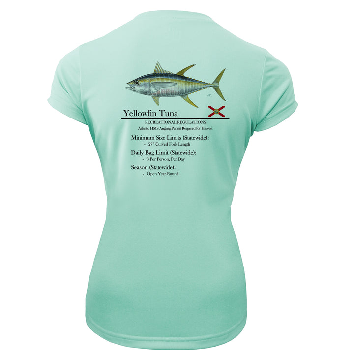 Women's Classic Yellowfin Tuna Performance Shirt • Short Sleeve