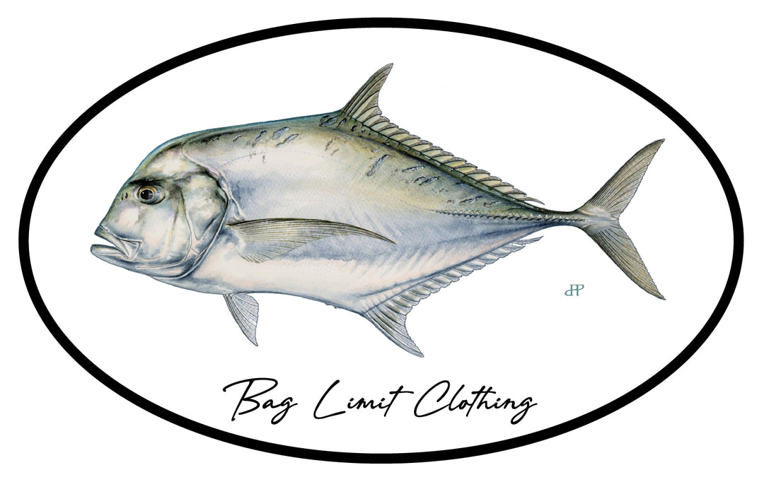 Classic African Pompano Sticker Pack of 10