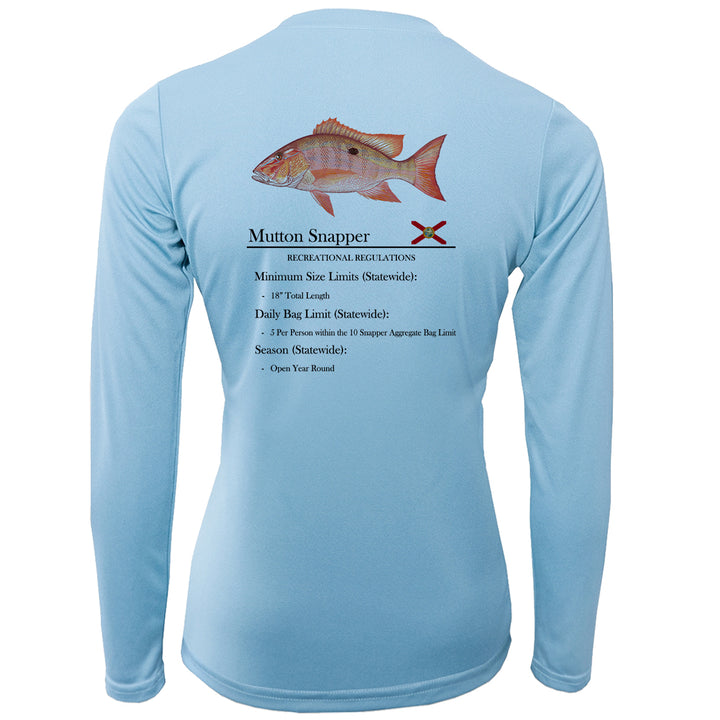 Women's Mutton Snapper Performance Shirt • Long Sleeve