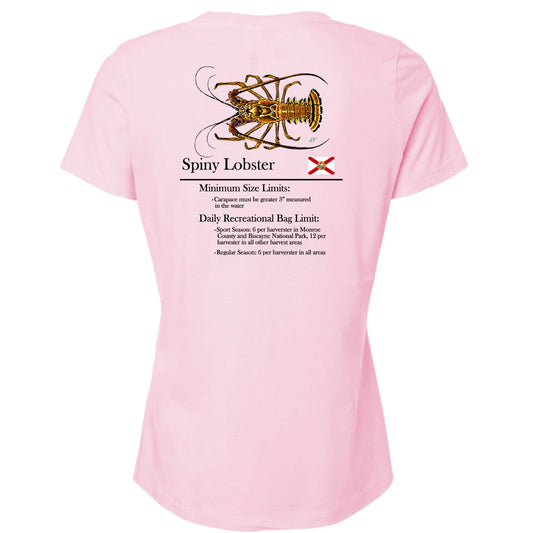 Women's Spiny Lobster Short Sleeve V-Neck T-Shirt