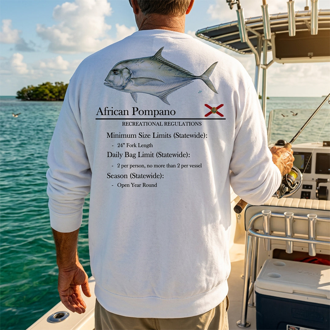 Classic African Pompano Midweight Crewneck Sweatshirt