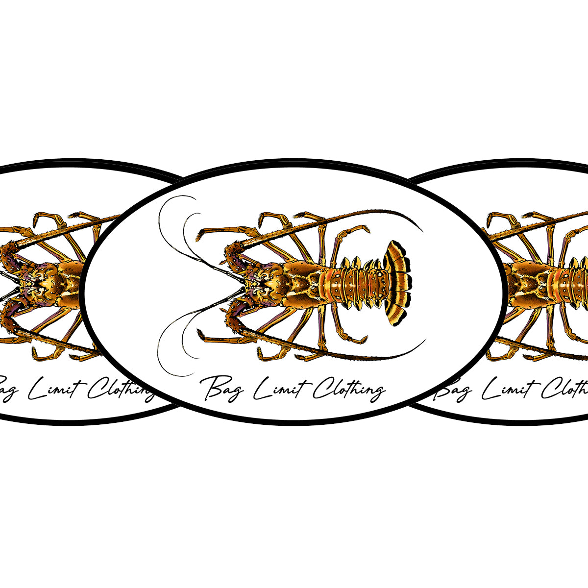 Spiny Lobster Sticker Pack of 10