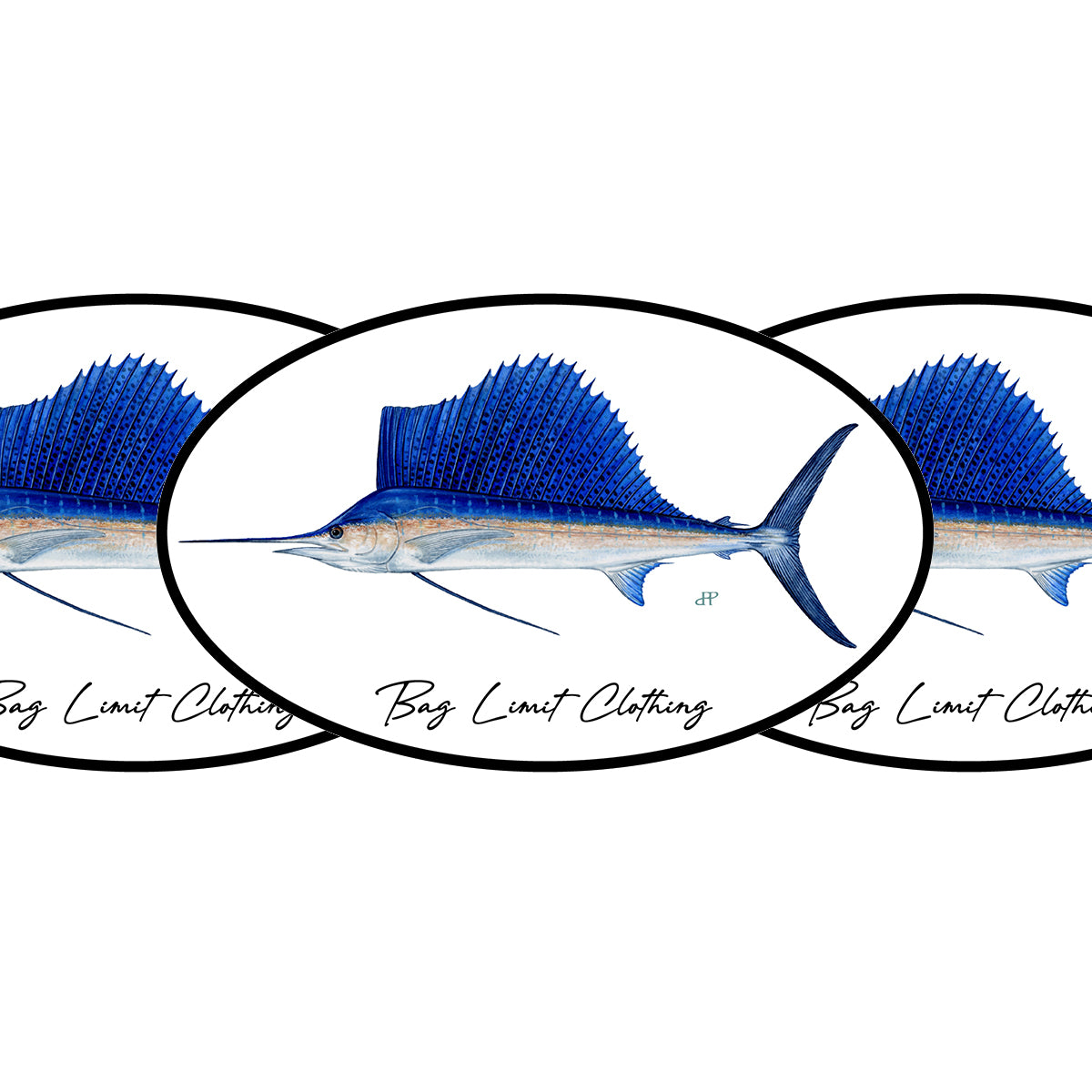 Classic Sailfish Sticker Pack of 10