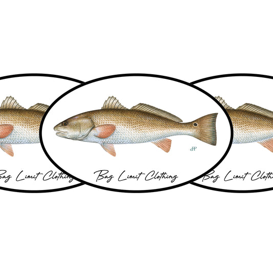 Classic Redfish Sticker Pack of 10