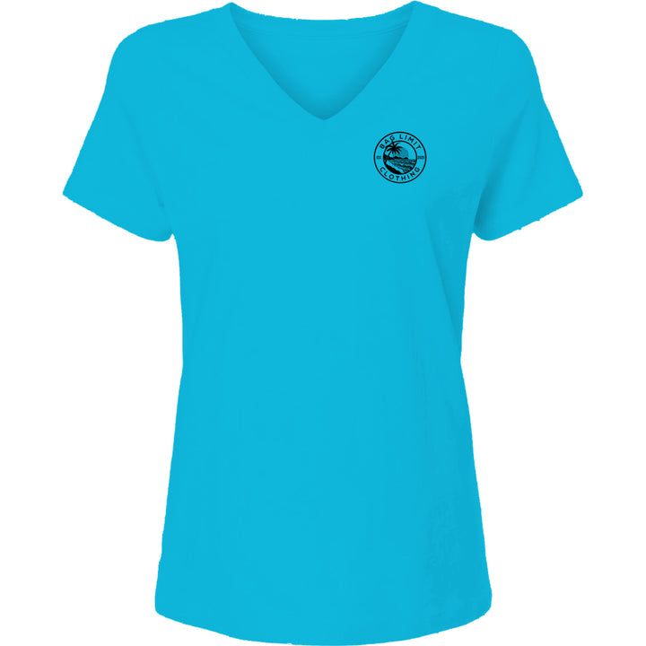 Women's Classic Wahoo Short Sleeve V-Neck T-Shirt Active