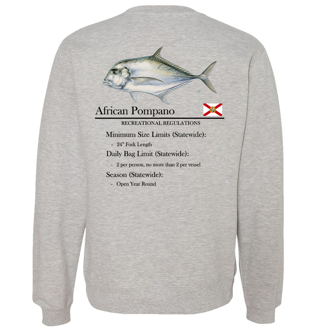 Classic African Pompano Midweight Crewneck Sweatshirt