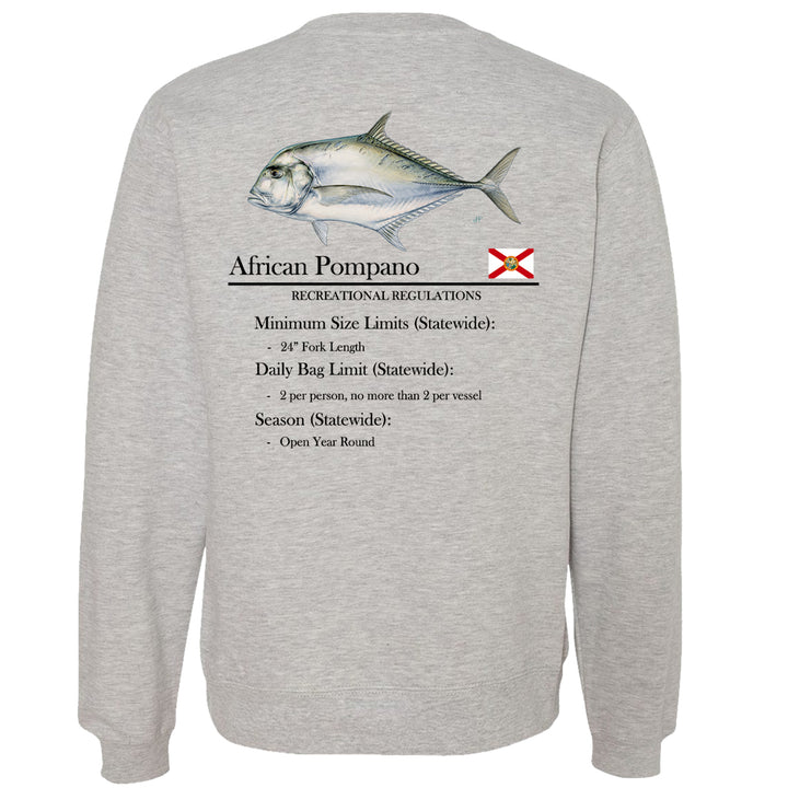 Classic African Pompano Midweight Crewneck Sweatshirt