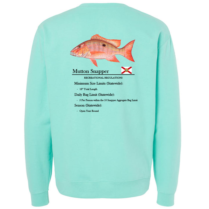 Mutton Snapper Midweight Crewneck Sweatshirt