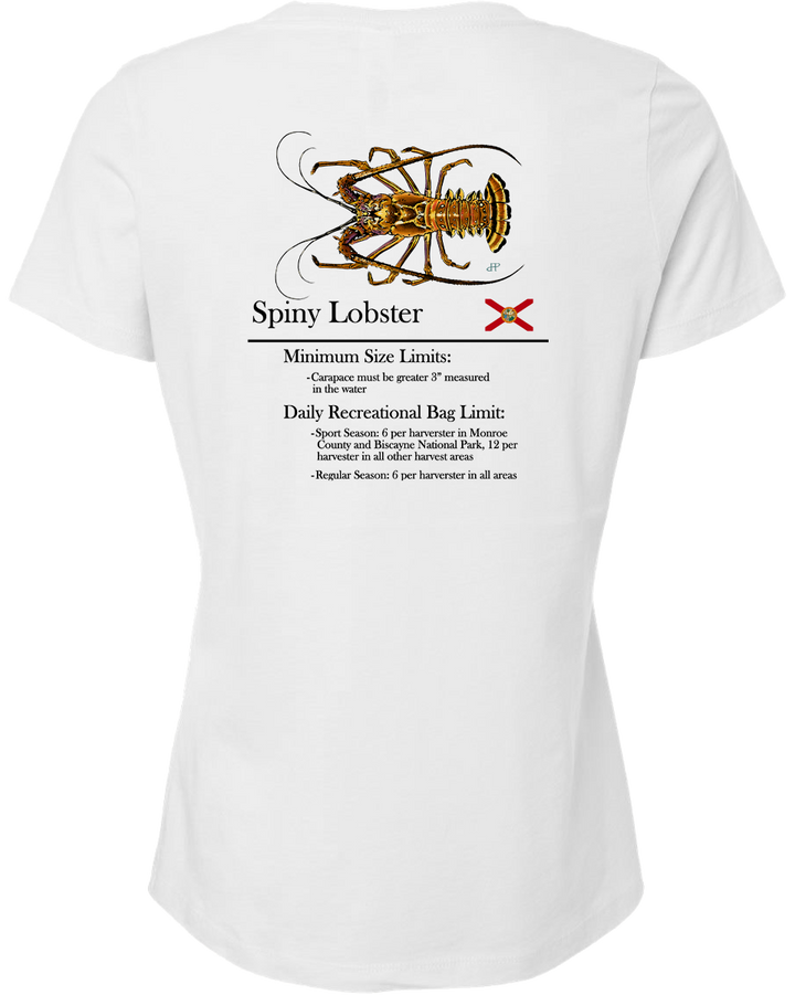 Women's Spiny Lobster Short Sleeve V-Neck T-Shirt