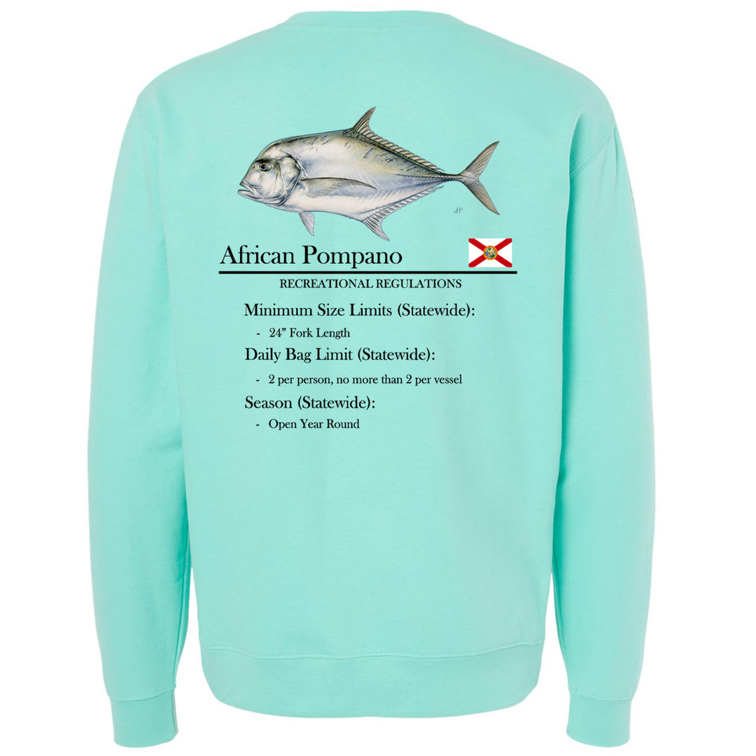 Classic African Pompano Midweight Crewneck Sweatshirt