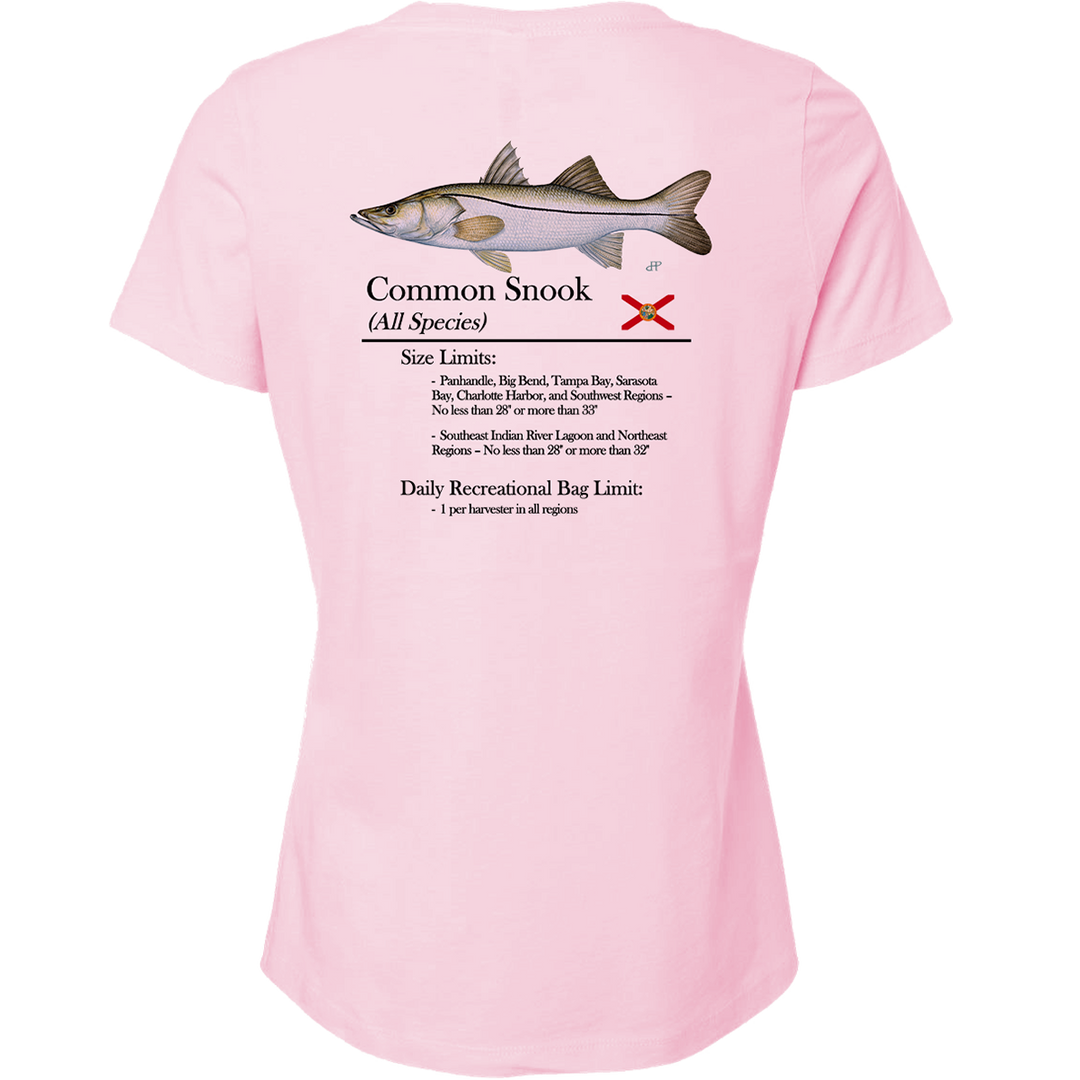 Women's Classic Snook Short Sleeve V-Neck T-Shirt