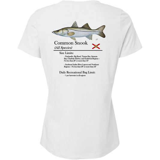 Women's Classic Snook Short Sleeve V-Neck T-Shirt