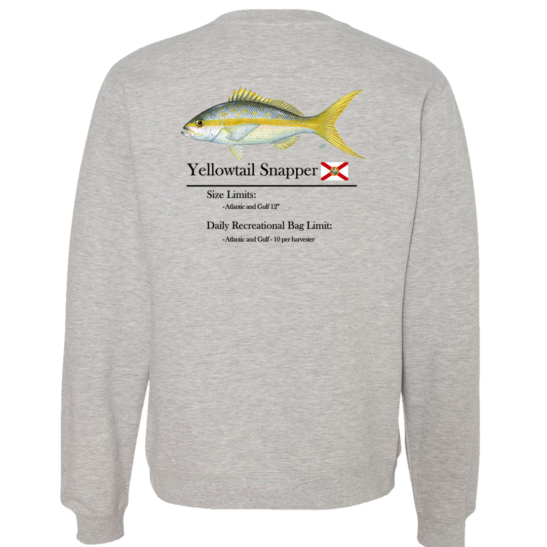 Classic Yellowtail Snapper Midweight Crewneck Sweatshirt