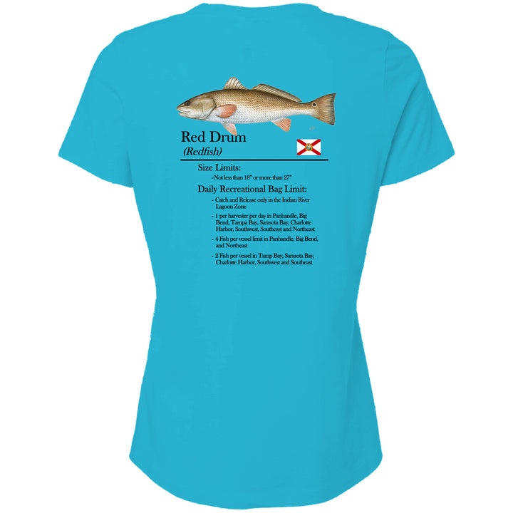 Women's Classic Redfish Short Sleeve V-Neck T-Shirt