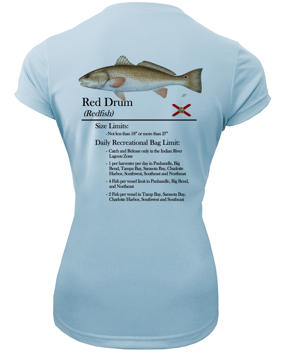 Women's Classic Redfish Performance Shirt • Short Sleeve