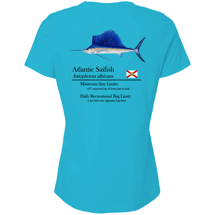 Women's Classic Sailfish Short Sleeve V-Neck T-Shirt