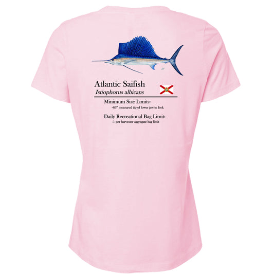Women's Classic Sailfish Short Sleeve V-Neck T-Shirt