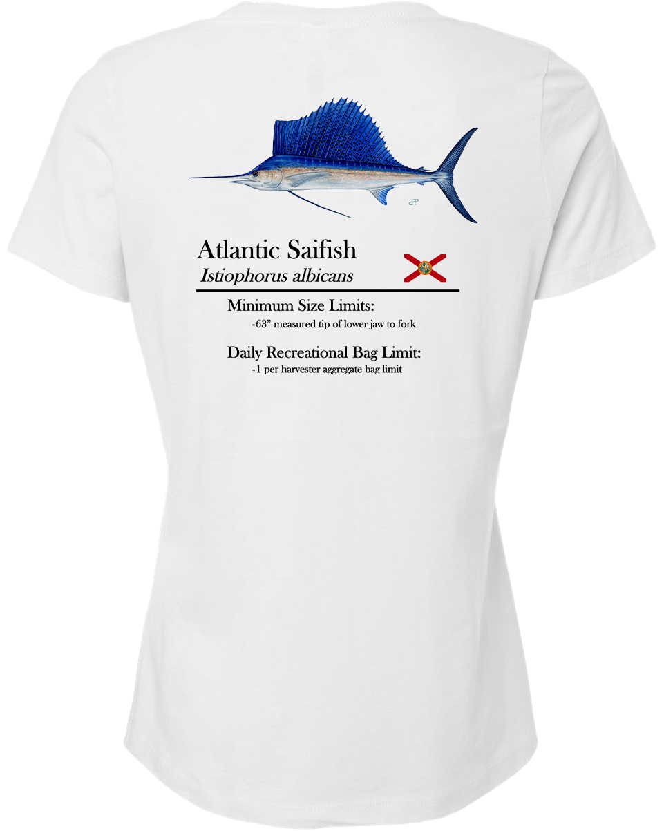 Women's Classic Sailfish Short Sleeve V-Neck T-Shirt